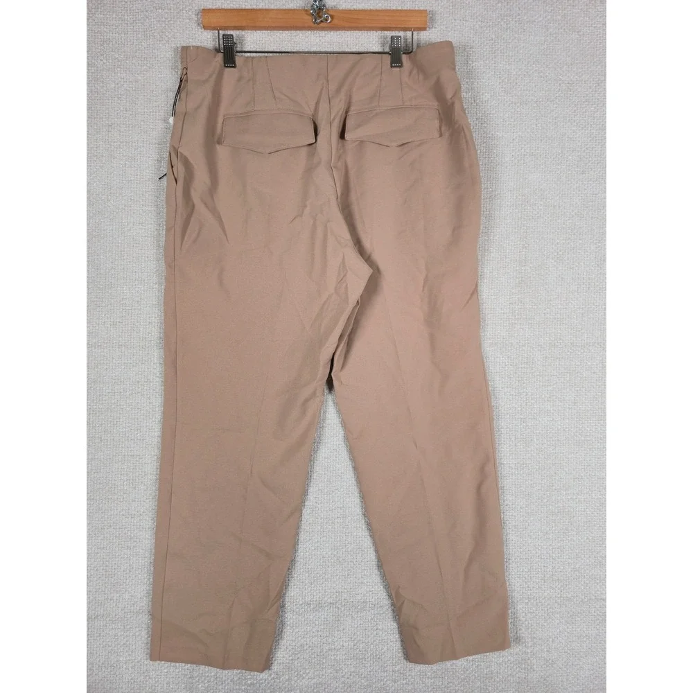 Haver + Blair London Tan Tailored Side‎ Zip Trousers Dress Pants Womens Large